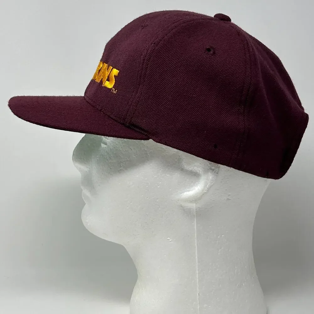 Vintage 90s Washington Redskins Hat Baseball Cap Commanders AJD Snapback Red - Picture 15 of 16